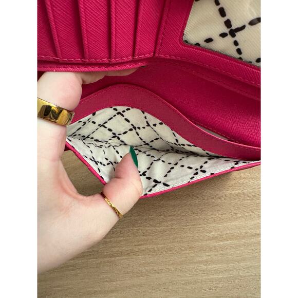Kate Spade Hot Pink and Gold Wallet *as is* - Picture 8 of 11
